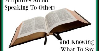 Here are some scriptures about speaking that will help you with what to say to others.  Use these scriptures as a prayer for help on figuring out the right thing to say or as a positive affirmation that you will say the right things at the right time.